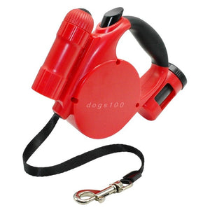 Pet/Dog Leash For Small/Mid size Dogs. Comes With LED Light And Cleanup Bag Holder