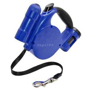 Pet/Dog Leash For Small/Mid size Dogs. Comes With LED Light And Cleanup Bag Holder